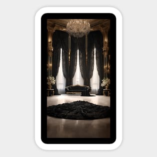 Ultimate luxury in baroque style. AI generated image Sticker